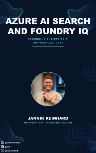 Azure AI Search and Foundry IQ — Jannik Reinhard
