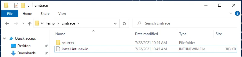 Eine Win32-App mit Intune bereitstellen (Cmtrace)