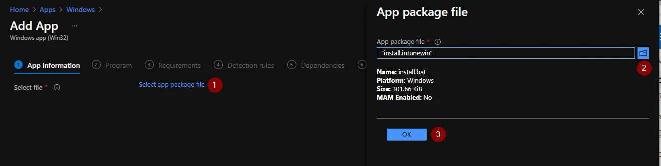 Eine Win32-App mit Intune bereitstellen (Cmtrace)