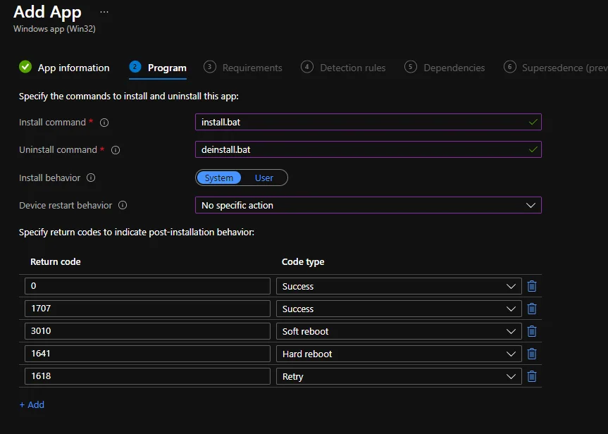 Eine Win32-App mit Intune bereitstellen (Cmtrace)