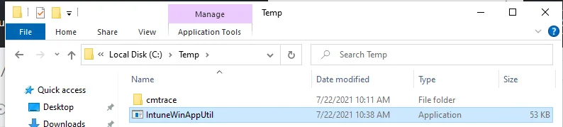 Eine Win32-App mit Intune bereitstellen (Cmtrace)