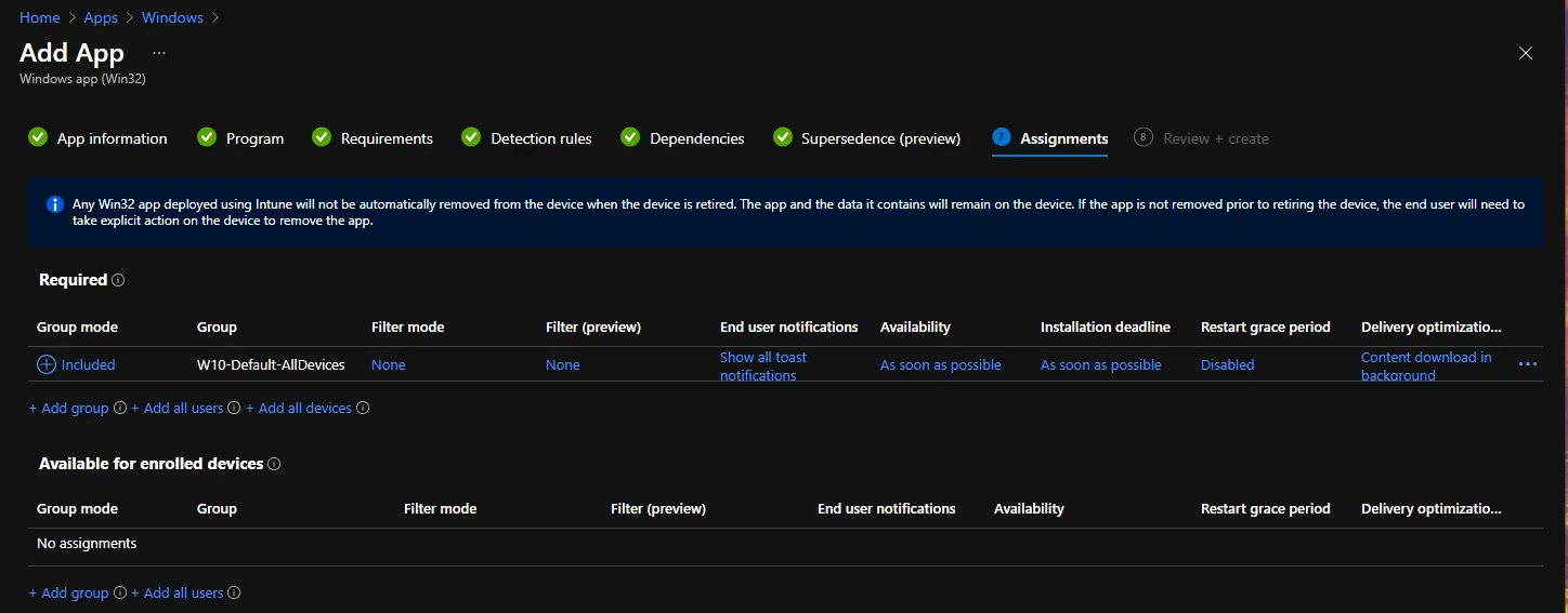 Eine Desktop-Verknüpfung zu einer Website mit Microsoft Intune erstellen