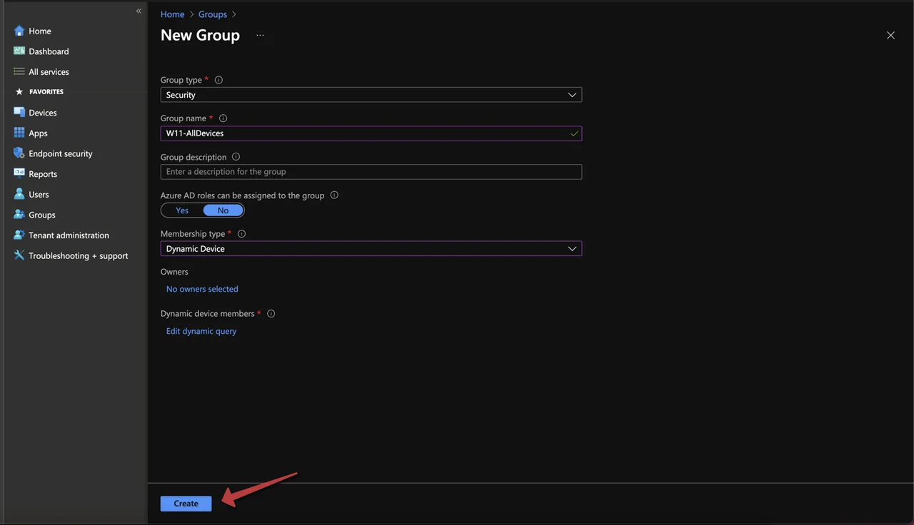 Windows 11 Geräte mit Intune gruppieren