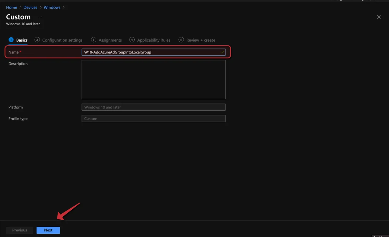 Azure AD Gruppe zu einer lokalen Gruppe hinzugefügt
