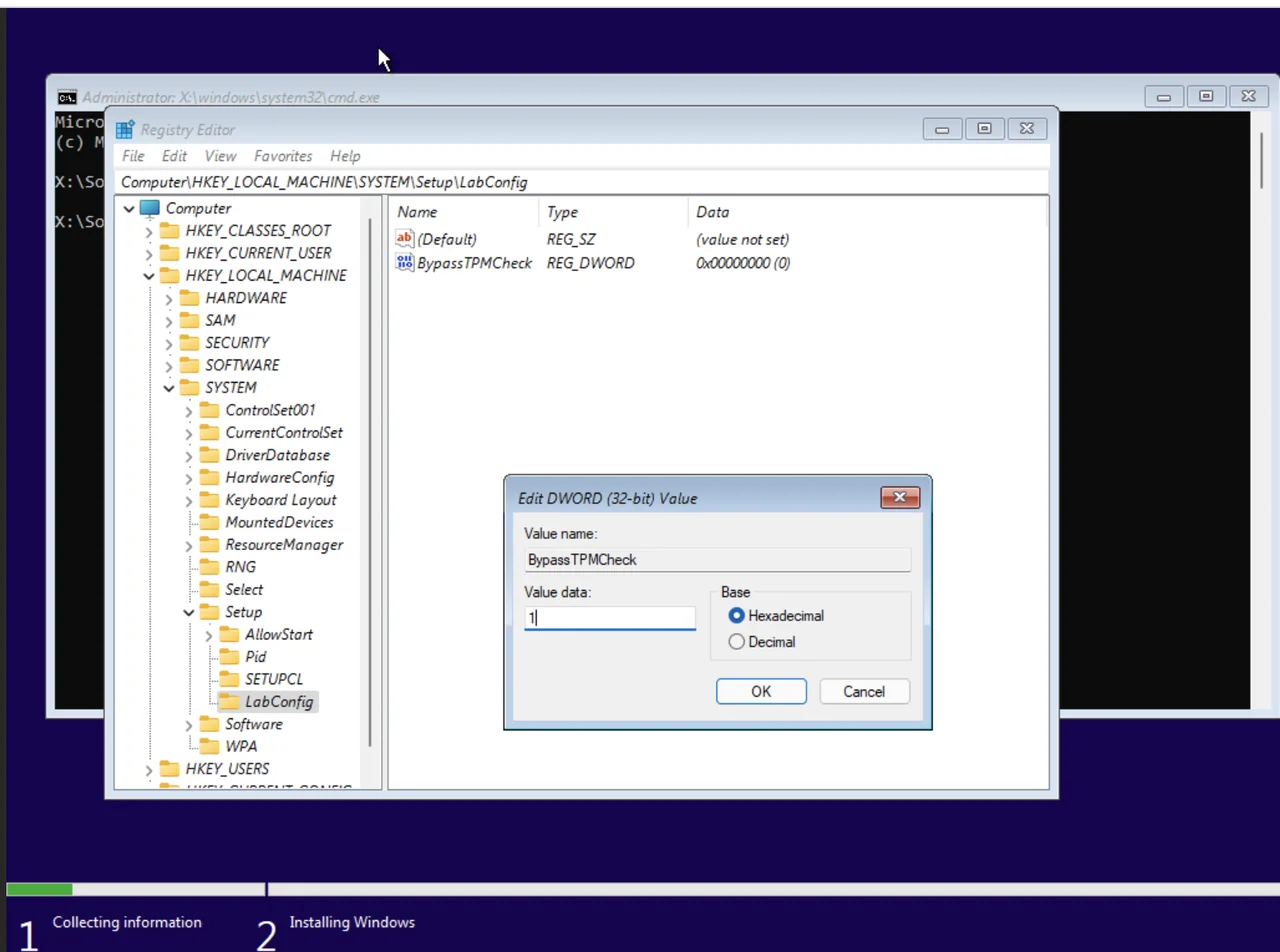 Windows 11 ohne TPM installieren