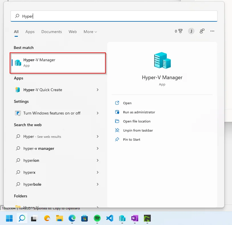 Einrichtung einer Windows 11 virtuellen Maschine im Hyper-V-Manager
