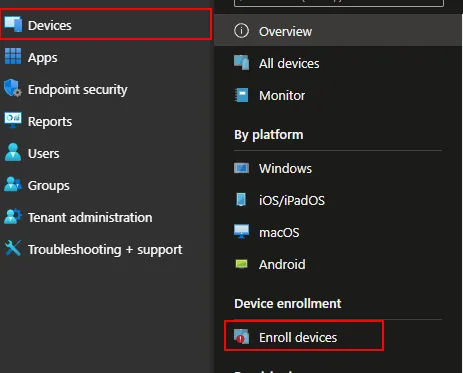 Mac-Verwaltung im Microsoft Intune Dashboard