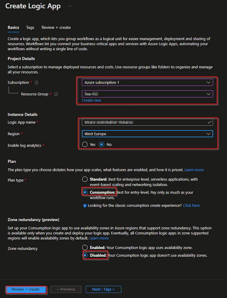 Azure-Logic-Apps-Workflow für Intune-Gerätereporting