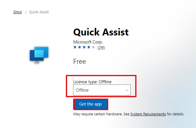 Quick Assist mit Intune aktualisieren