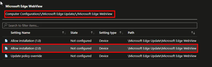 Quick Assist mit Intune aktualisieren