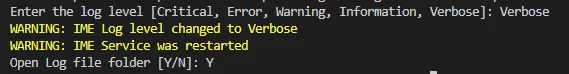 Tiefer ins IME-Log eintauchen mit einer einfachen Anpassung des Log-Levels