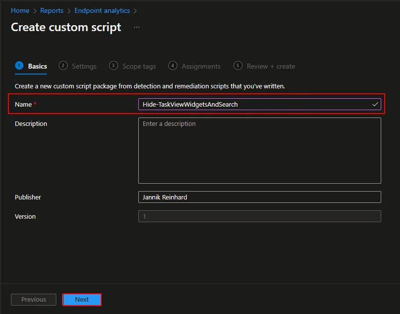 Windows 11 aufräumen: Taskansicht, Widgets und Suche mit Intune ausblenden