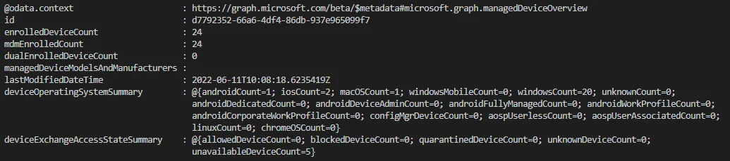 PowerShell-Skriptausgabe mit Microsoft Intune Status