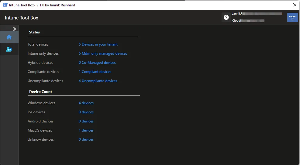 Intune Tool Box – Nachbau von Intune in PowerShell