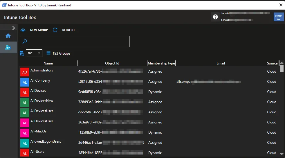 Intune Tool Box – Nachbau von Intune in PowerShell