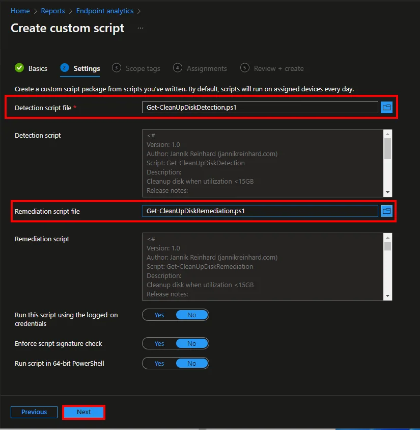Endpoint Analytics nutzen, um den Datenträger aufzuräumen
