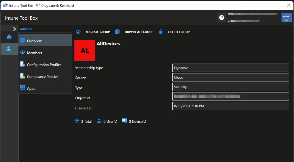 Intune Tool Box – Nachbau von Intune in PowerShell