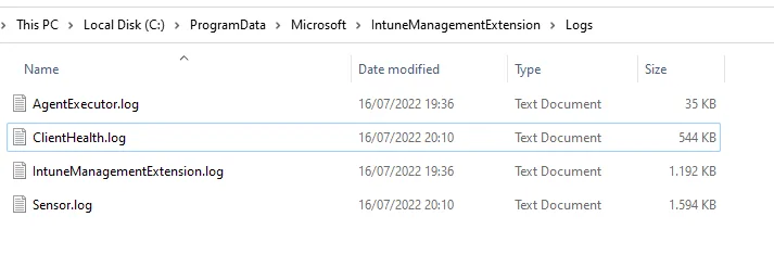 Intune Management Extension Prozessübersichtsdiagramm