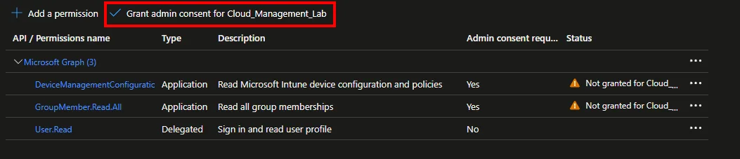 Sync Azure AD Group with Kiosk Config Profile