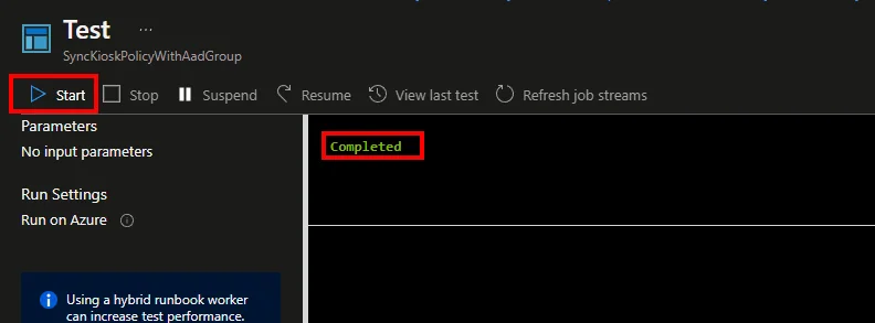 Sync Azure AD Group with Kiosk Config Profile