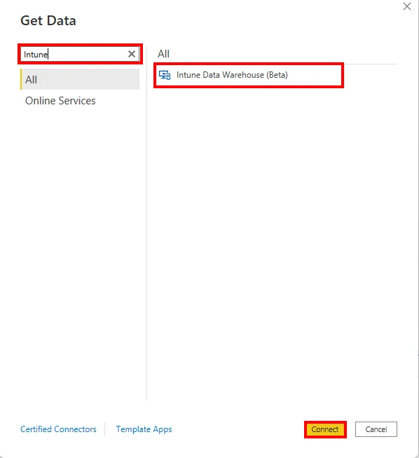 PowerBi-Dashboard auf Basis des Intune Data Warehouse erstellen