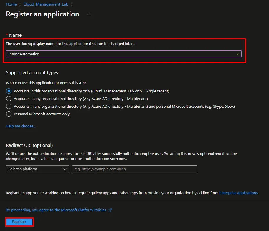 Azure Automation Runbook für App-Zuweisungsgruppen