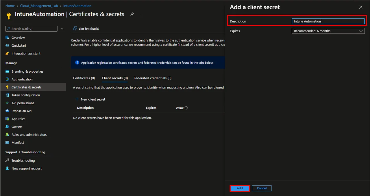 Sync Azure AD Group with Kiosk Config Profile