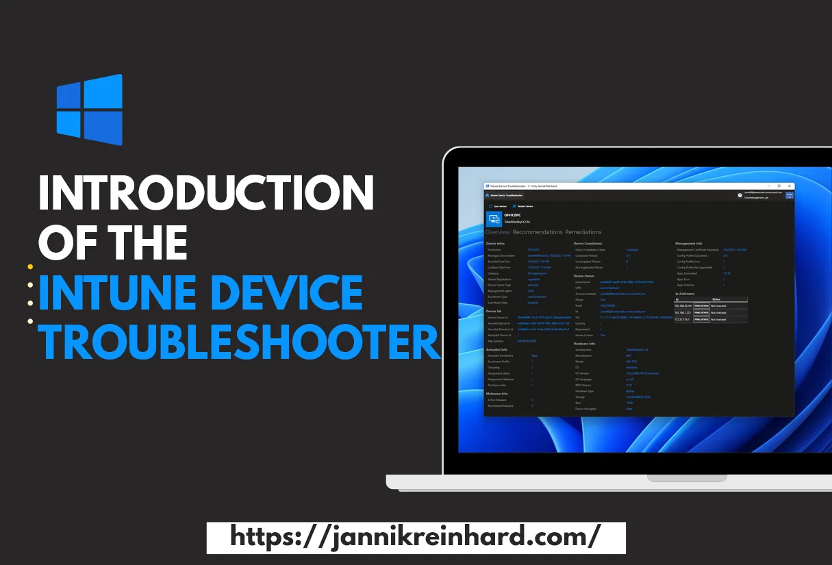 Vorstellung des Intune Device Troubleshooters