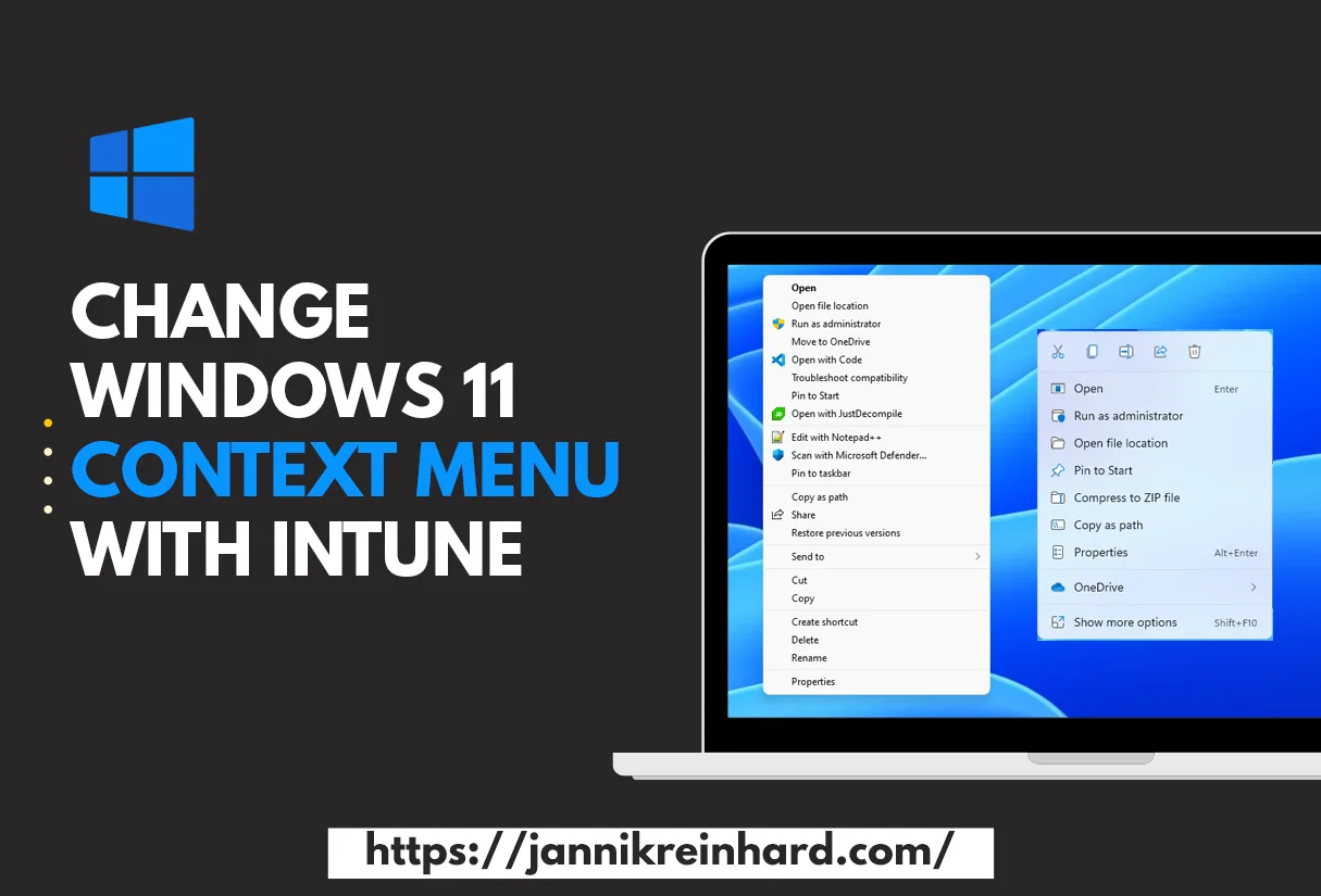 Windows 11 Kontextmenü mit Intune ändern