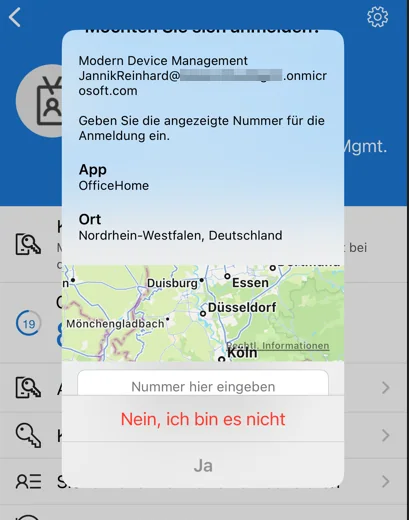 Passwortlose Authentifizierung mit dem Microsoft Authenticator aktivieren