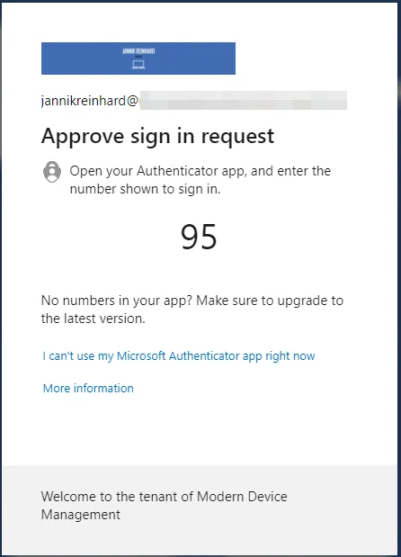 Einstellungen für die passwortlose Anmeldung mit dem Microsoft Authenticator in Azure AD