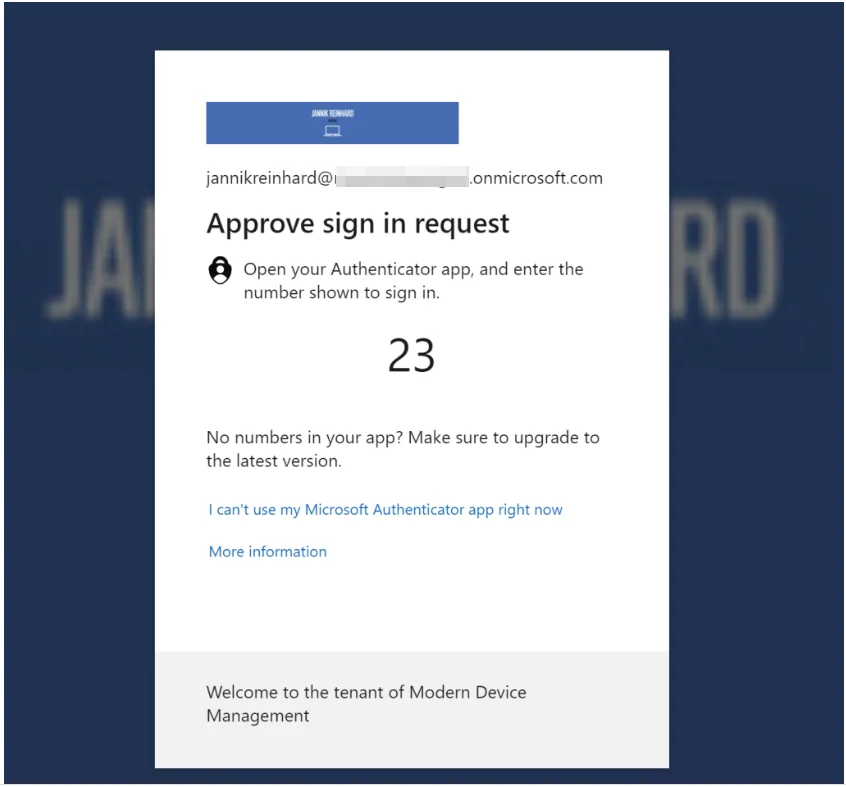 Passwortlose Authentifizierung mit dem Microsoft Authenticator aktivieren