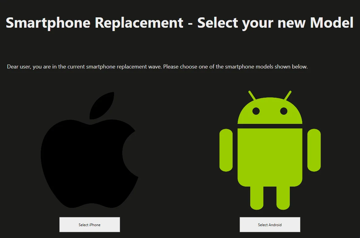 Benutzerdialog mit Endpoint Analytics anzeigen (Smartphone Replacement Tool)
