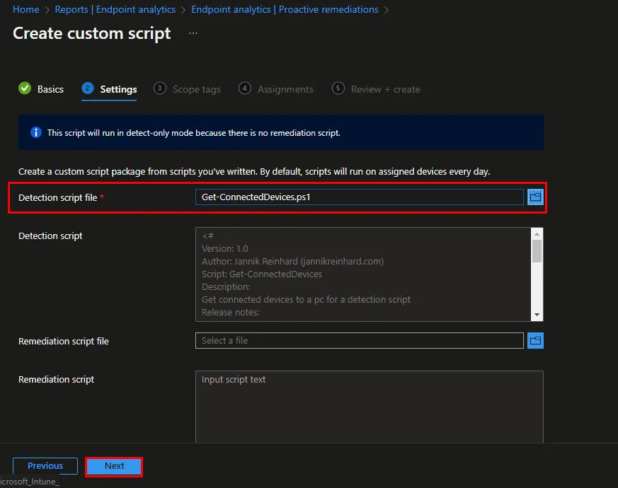 Community-Repository für Endpoint Analytics Remediation-Skripte