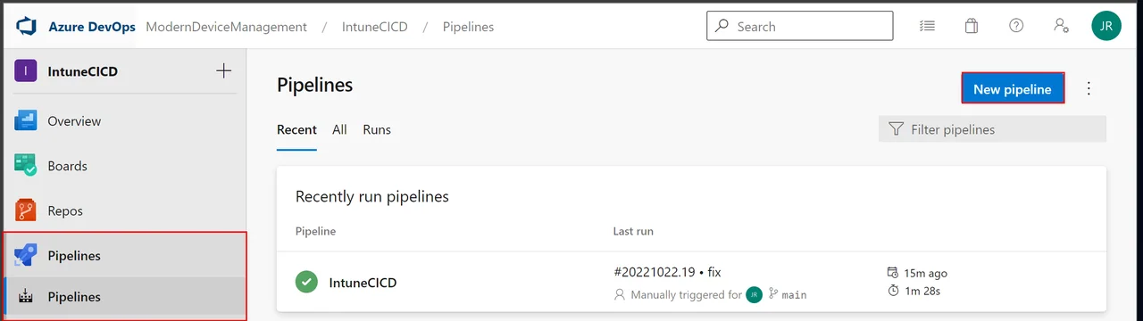 Intune DevOps Pipeline: Objekte vom Dev- in den Prod-Tenant verschieben