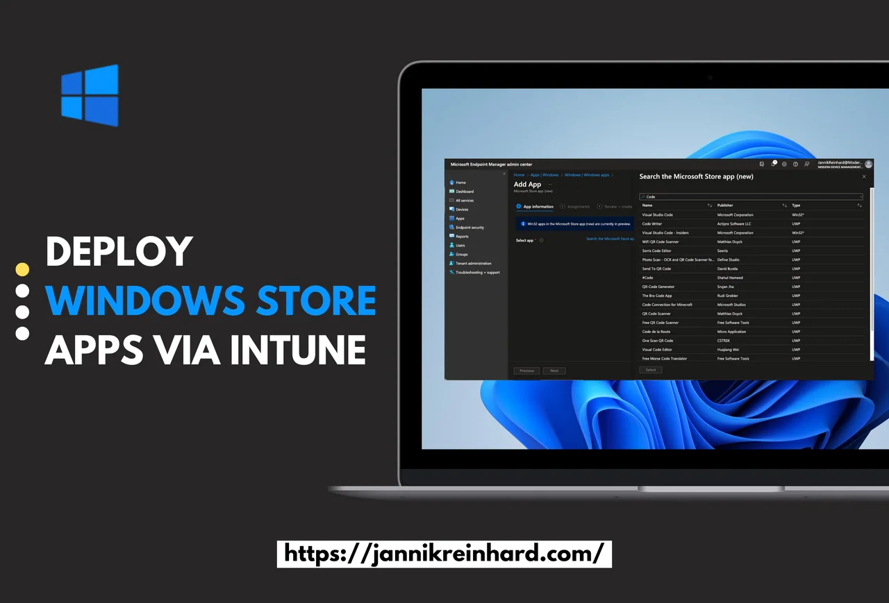 Windows Store Apps über Intune bereitstellen