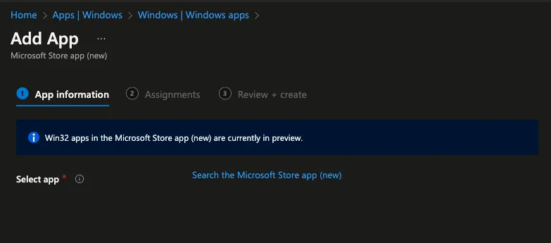 Windows Store Apps über Intune bereitstellen