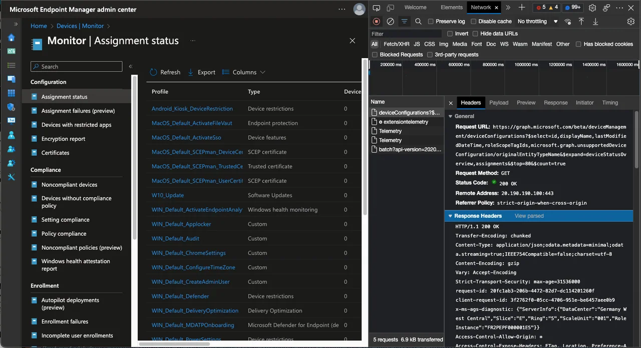 PowerShell-Skript zum Automatisieren von Intune-Aufgaben mit der Graph API