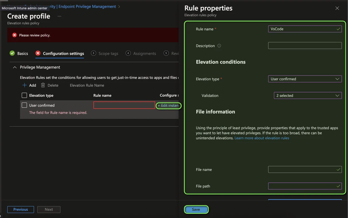 Intune Endpoint Privilege Management: Einrichtungsanleitung