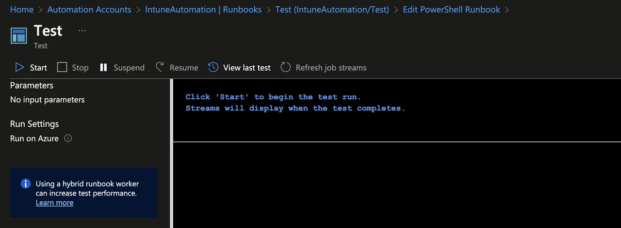 Intune-Aufgaben mit Azure Automation Runbooks automatisieren