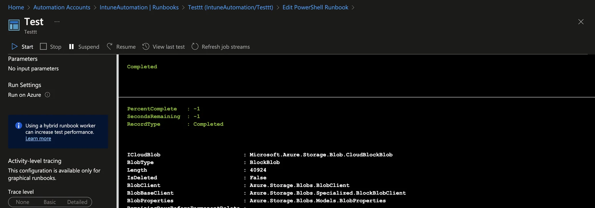 Intune-Aufgaben mit Azure Automation Runbooks automatisieren