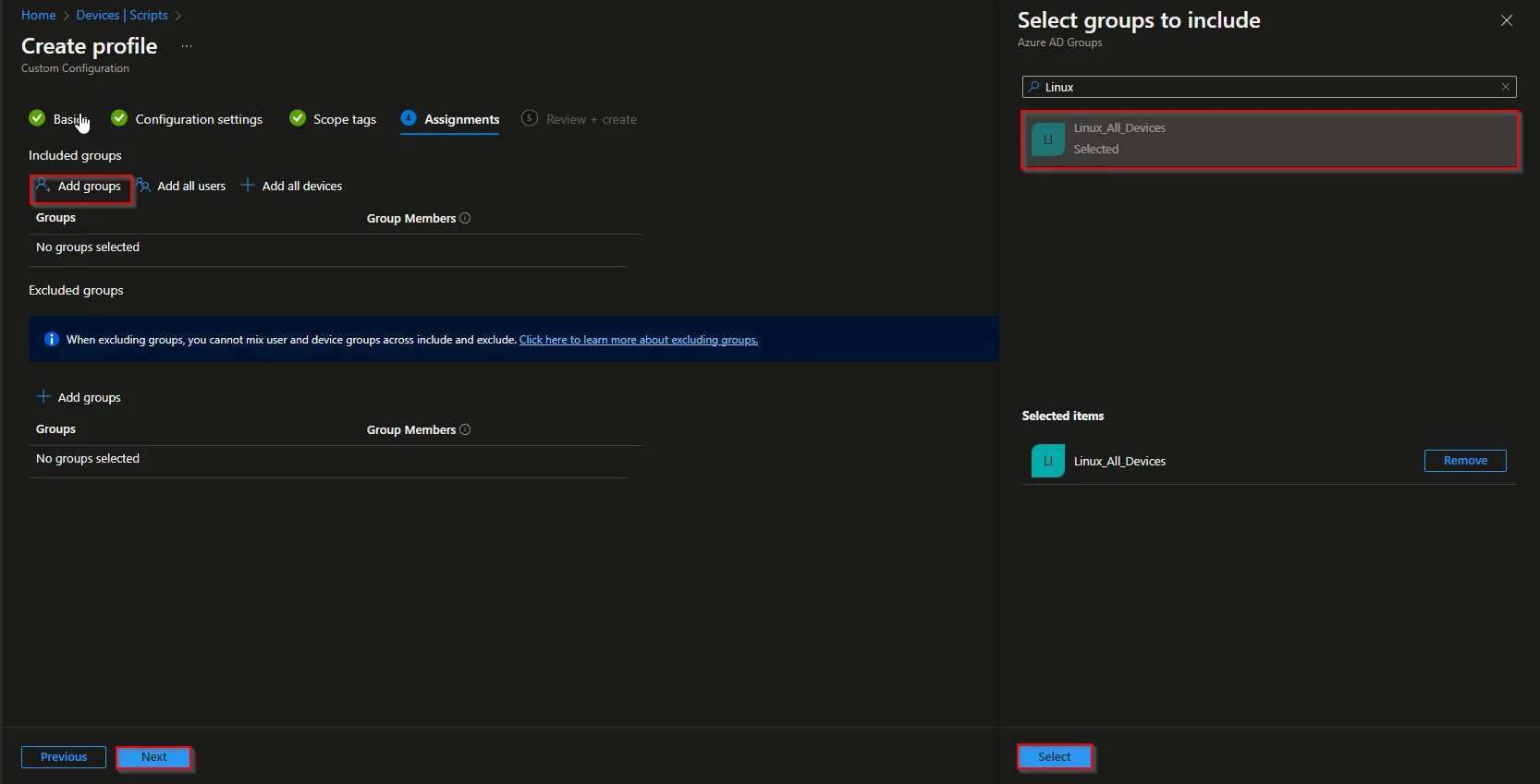 Bash-Skripte für Ubuntu-Geräte in Intune erstellen und konfigurieren