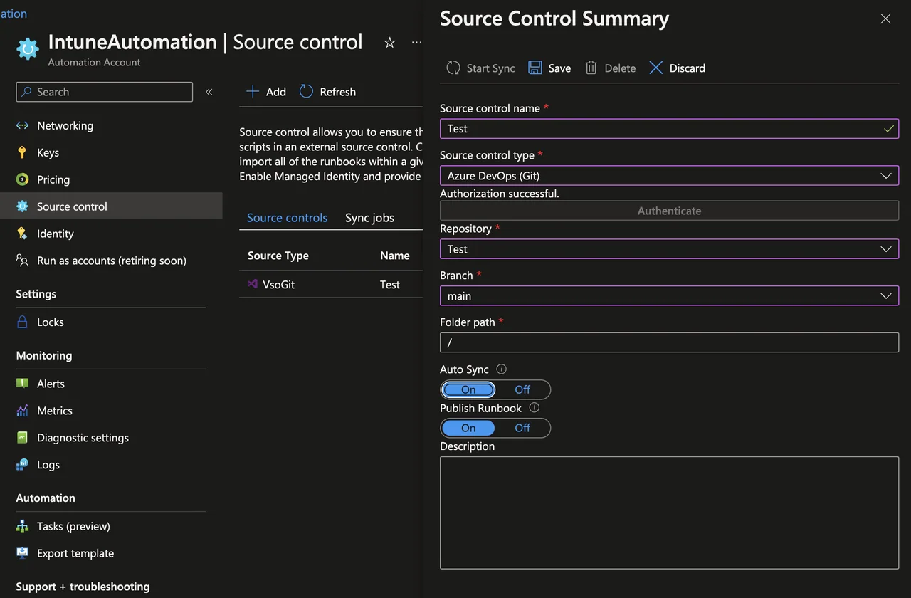 Intune-Aufgaben mit Azure Automation Runbooks automatisieren