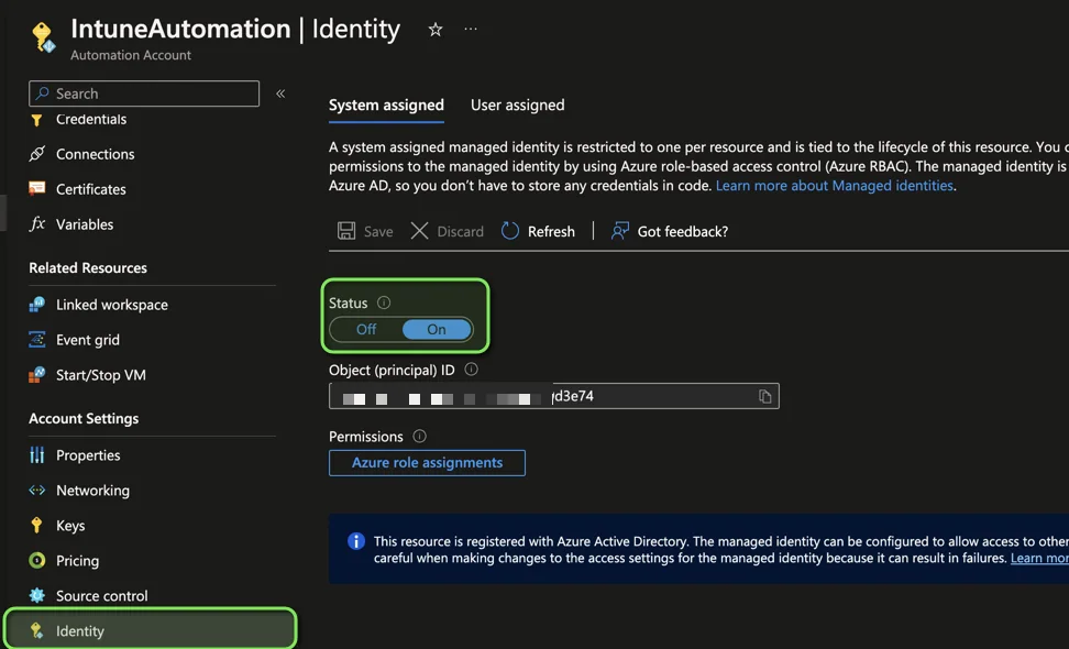 Intune-Aufgaben mit Azure Automation Runbooks automatisieren