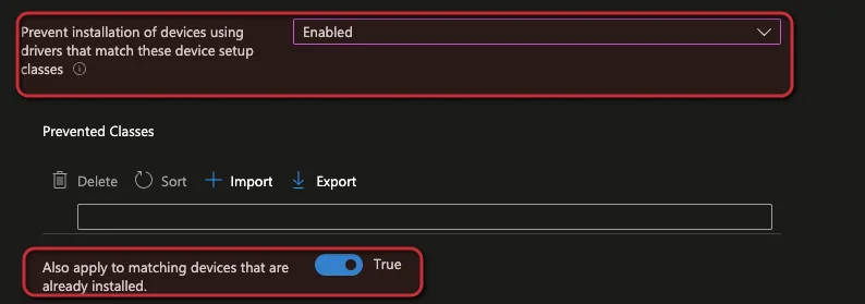 Verwaltung externer Geräte (Peripheriegeräte) mit Intune