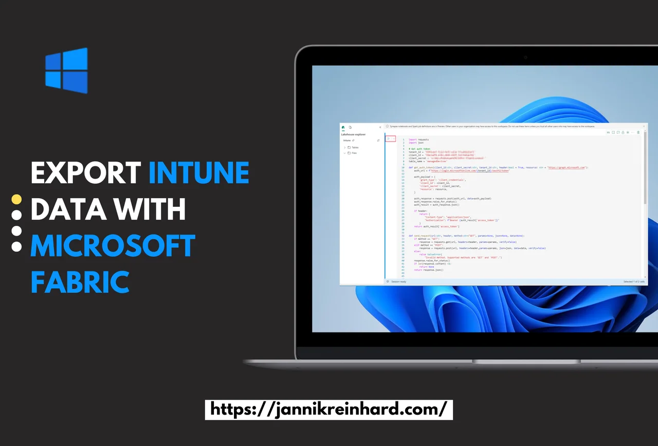 Export Intune Data to OneLake for Power BI with Fabric