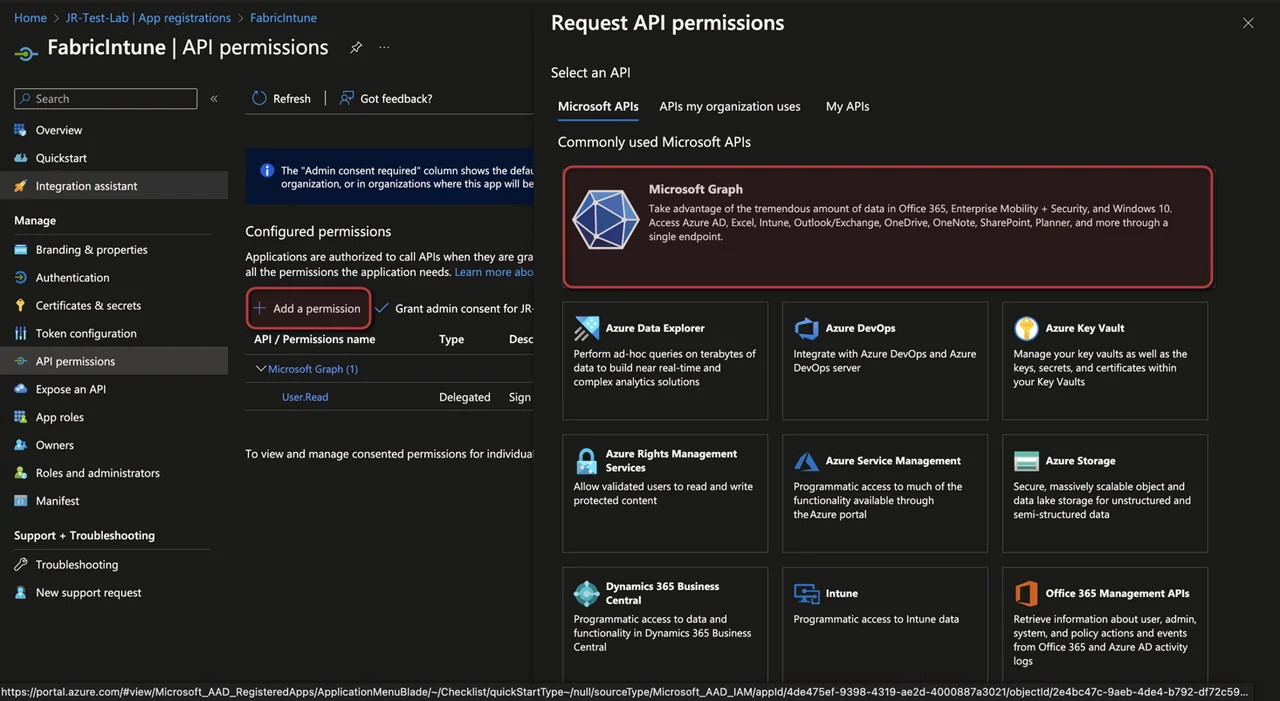 Intune-Daten mit Fabric in OneLake für Power BI exportieren
