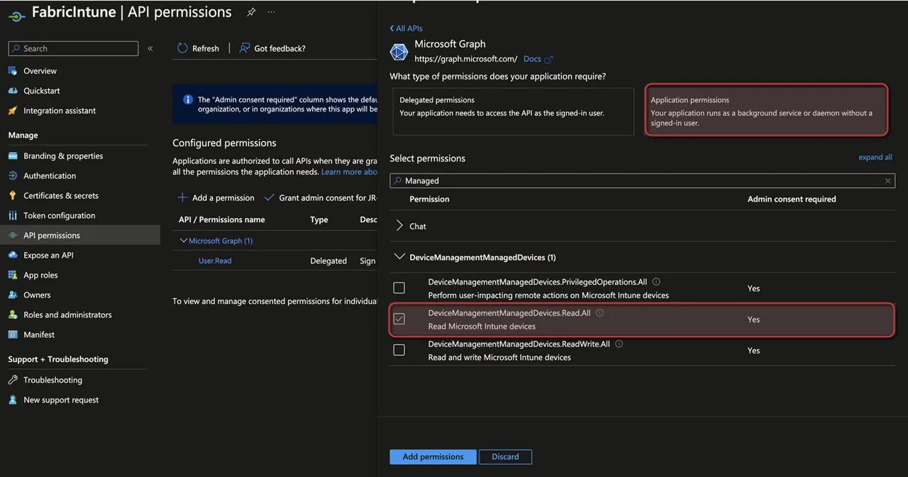 Intune-Daten mit Fabric in OneLake für Power BI exportieren