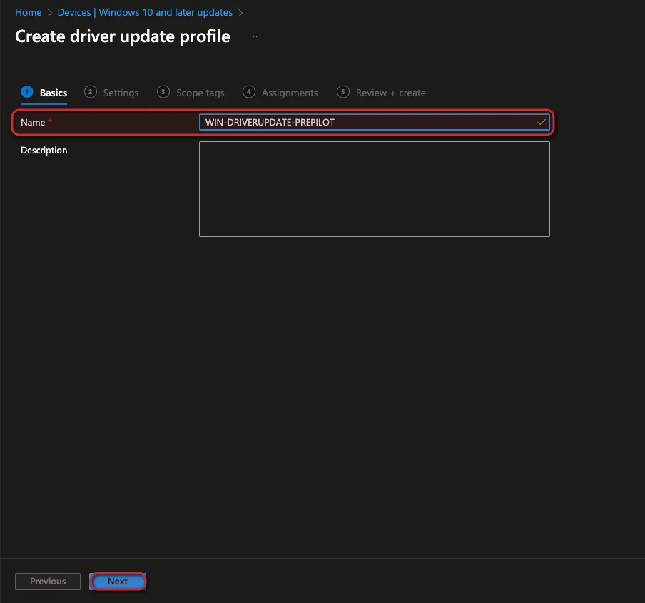 Erste Schritte mit dem Intune Driver Update Management