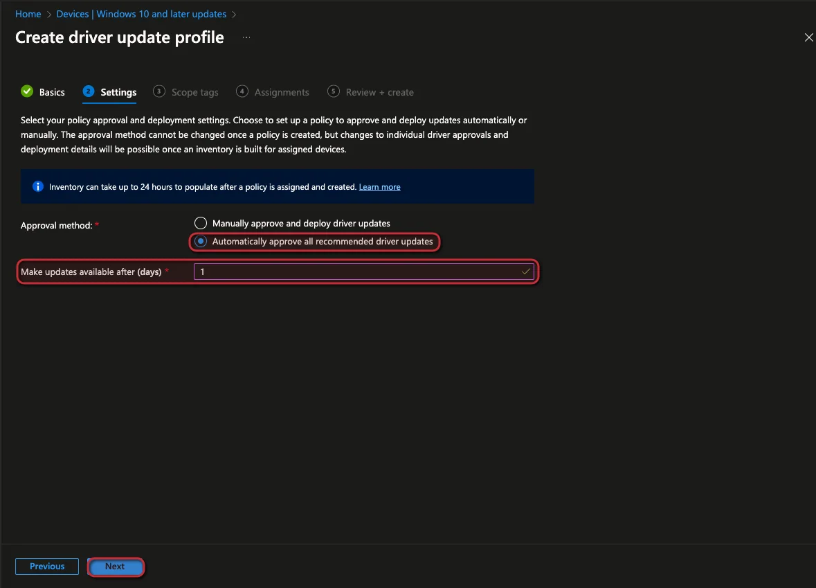 Erste Schritte mit dem Intune Driver Update Management
